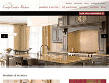 Tablet Screenshot of caseyscreativekitchens.com